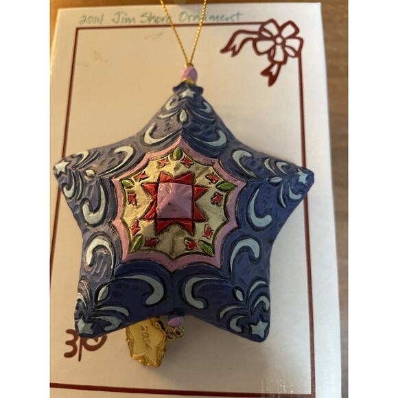 Danbury Mint Jim Shore 2014 Santa North Pole Star Christmas Ornament - Picture 4 of 5
